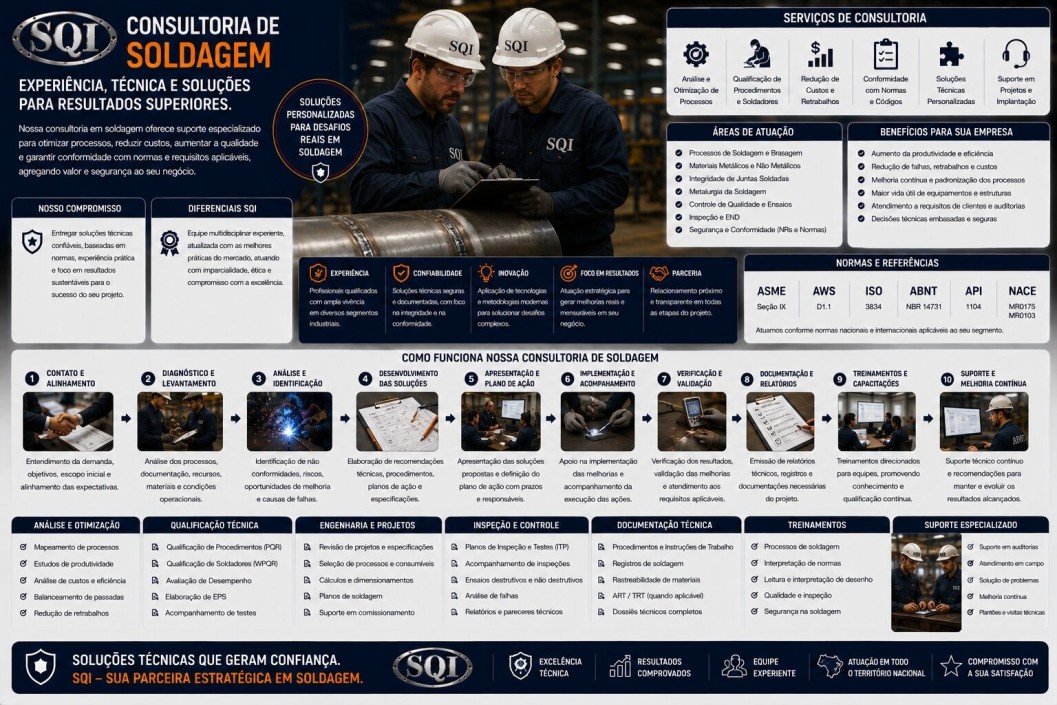 Consultoria de Soldagem Folder SQI - Consultoria de Soldagem