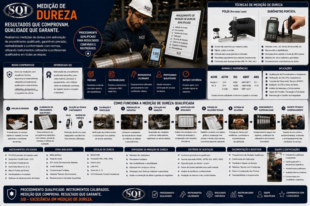 Ensaio de Dureza Folder SQI - Ensaio de Dureza