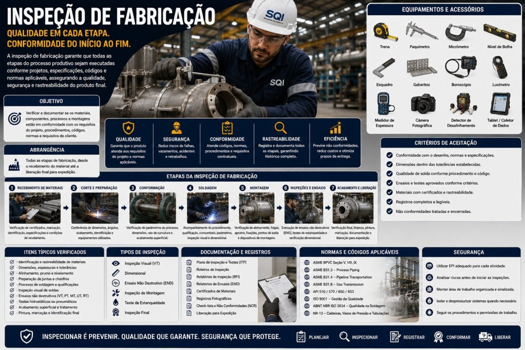 Inspeção de Fabricação Folder SQI - Inspeção de Fabricação