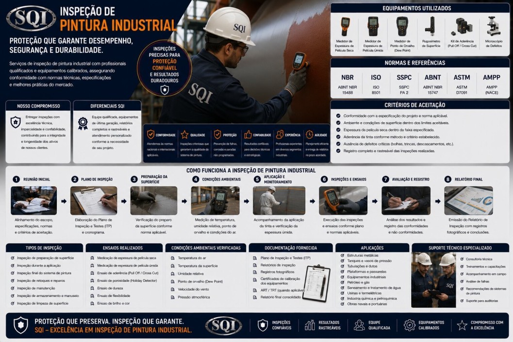 Inspeção de Pintura Industrial Folder SQI - Inspeção de Pintura Industrial