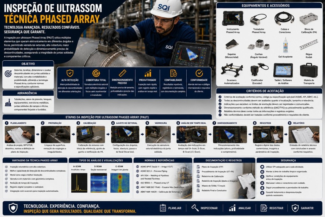 Inspeção de Ultrassom - Técnica Phased Array Folder SQI - Inspeção de Ultrassom - Técnica Phased Array