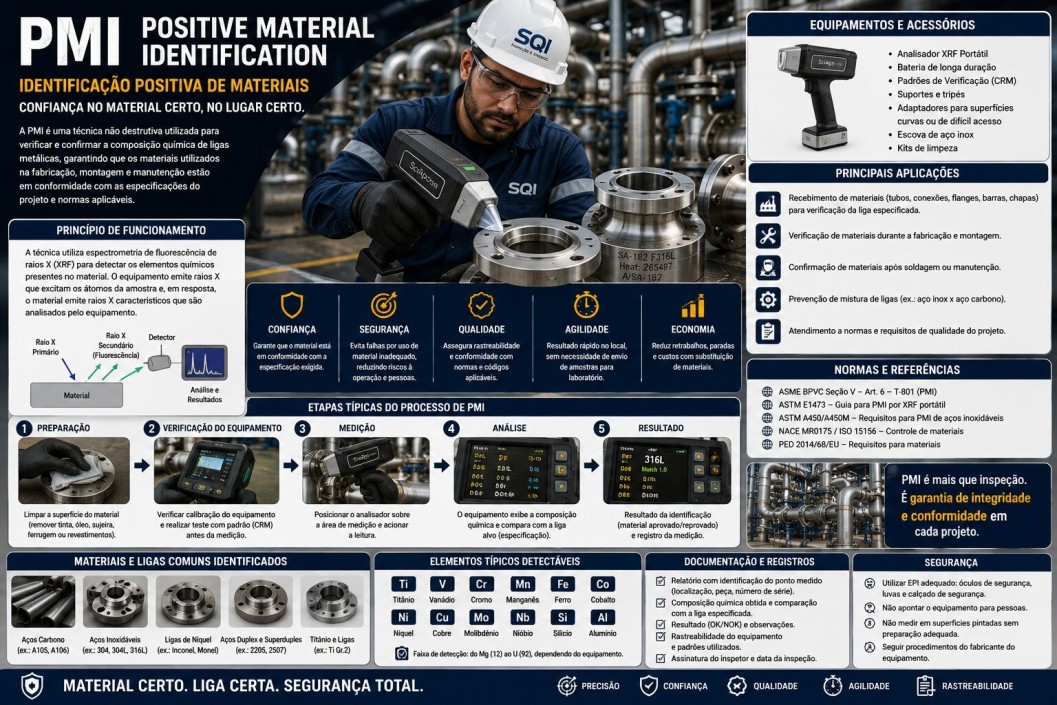 PMI - Identificação Positiva de Materiais Folder SQI - PMI - Identificação Positiva de Materiais