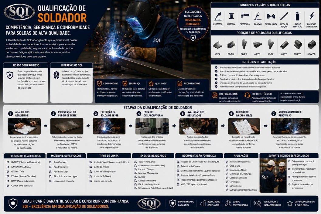 Qualificação de Soldador Folder SQI - Qualificação de Soldador