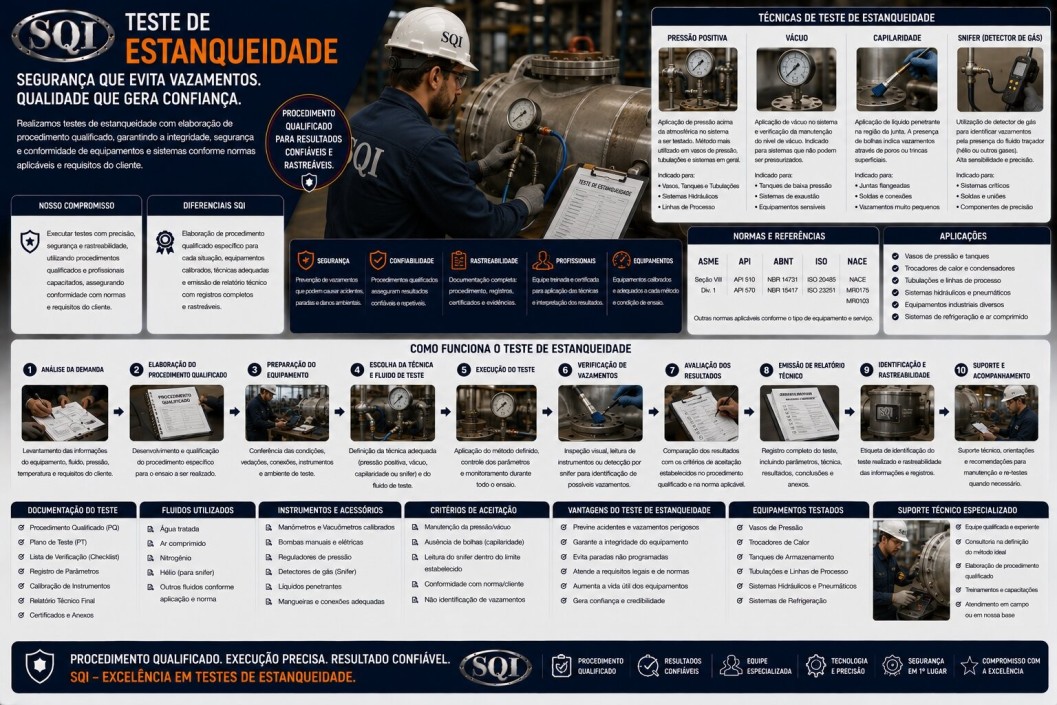 Teste de Estanqueidade Folder SQI - Teste de Estanqueidade